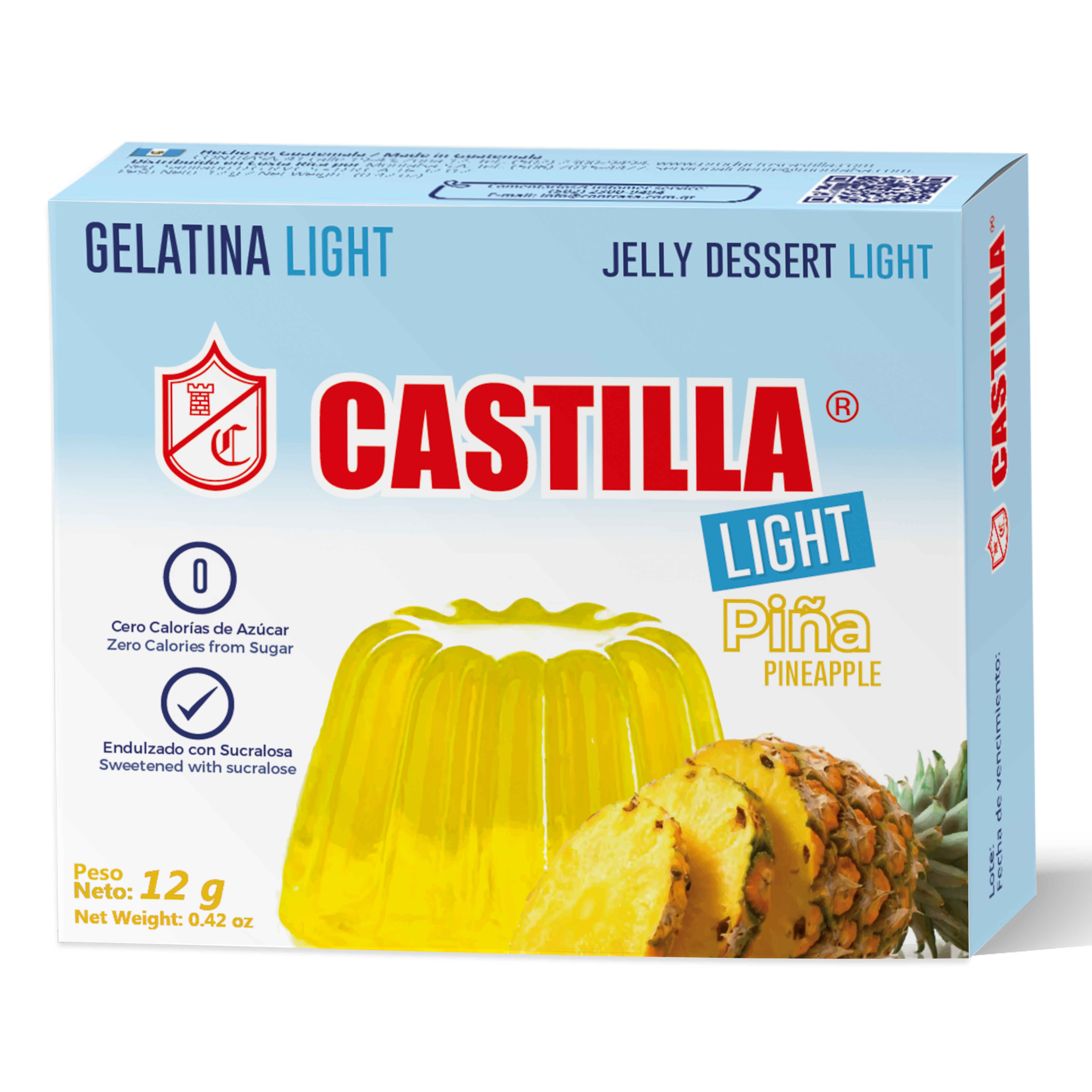 Gelatina Castilla Light piña 12g